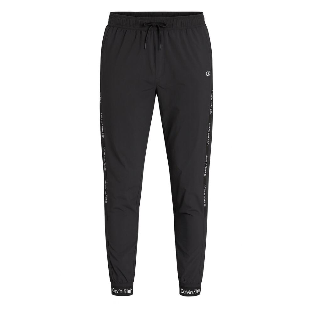 Calvin Klein Performance Men’s Joggers Black Logo Trim Lightweight Pants Size M